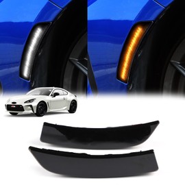 KUNGKIC Toyota GR86 ZN8 Subaru BRZ ZD8 2021 2022 2023 LED Flowing Type Side Marker Sequential Turn Signal, IP67 Waterproof, High Brightness, Easy Installation, Designed for Vehicles, Exterior