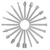 20Pcs Carving Bits Wood Engraving Router Bit with 1/8"(3mm) Shank,