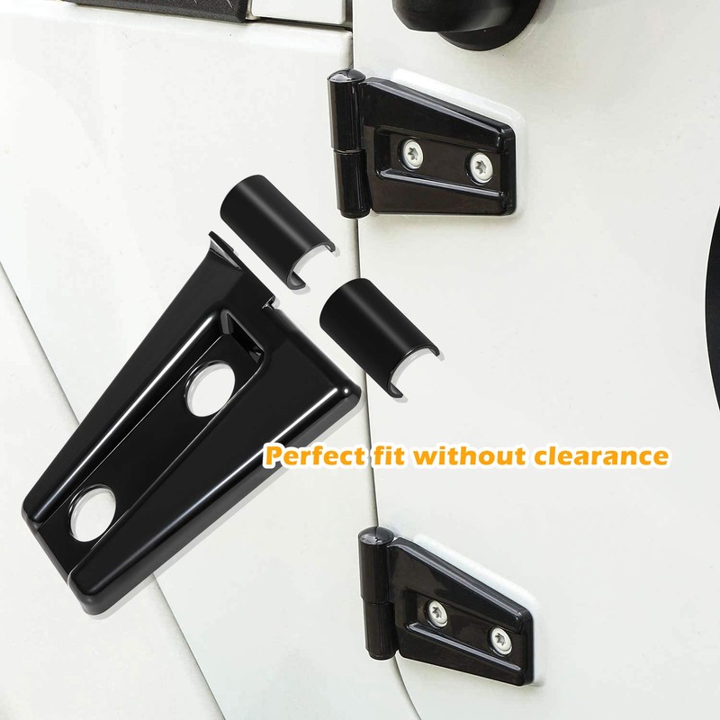 Door Hinge Cover Trim Exterior Accessories for 2007-2018 Jeep Wrangler
