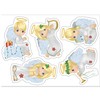 Articlings Christmas Angel Window Clings With 28 Glitter Snowflakes -