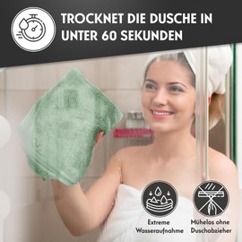 NATARO Pack of 4 Fast Dry It Premium Drying Towels for Shower Cubicle, Car, Household, Camping - The Original - Extra Absorbent Microfibre Cloth, Lint-Free, Scratch-Free Shiny Wipes Cloths 40 x 50 cm