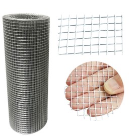 12in X 20ft Hardware Cloth 1/4 Inch, 23 Gauge, Hot-dip Galvanized After Welding, Chicken Wire Fence Garden Fencing Welded Wire Cloth Garden Fence Handicraft Making