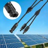 Conector Y MC4 para Panel Solar, Cable de Extensión Paralelo