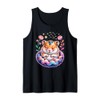 Space Flowers Hamster Hamsters Tank Top
