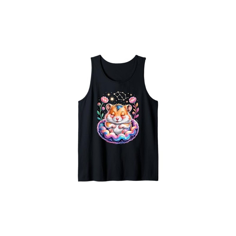 Space Flowers Hamster Hamsters Tank Top