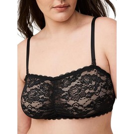 Torrid Unlined Lace Bandeau Rich Black