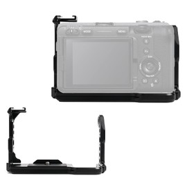FX30 FX3 Camera Cage, FX3 FX30 Cage with Cold Shoe Port for Sony FX3 FX30 Camera Case Camera Rig Cold Shoe