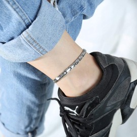 Rockyu Stainless Steel Necklace, Popular Necklace, Stainless Steel Hypoallergenic, Men’s, Women’s, Unisex, Black, Magnetic, Necklace, Luxurious, Birthday, Gift