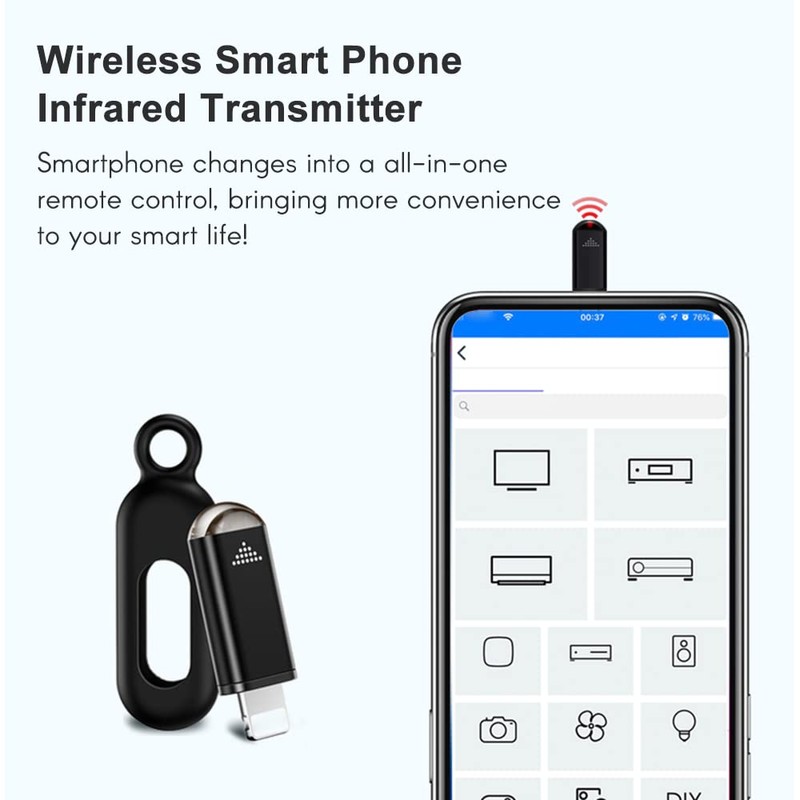 xinyee Wireless Smart Phone Infrared Transmitter Universal Mini Remote Controller