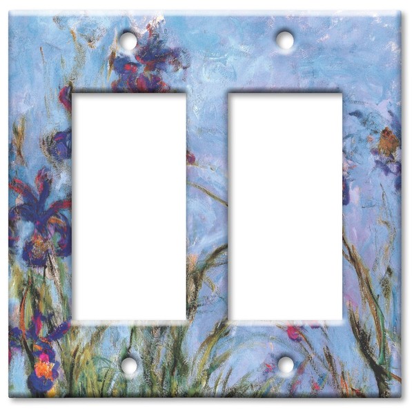 Art Plates - Double Gang Rocker OVERSIZE Switch Plate/OVER SIZE