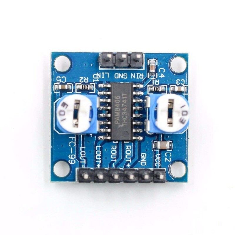 TECNOIOT 2pcs PAM8406 Digital Amplifier Board 5Wx2 Stereo with Volume