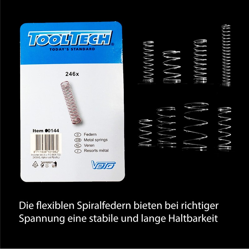 Compression Spring Set 246 Pieces Metal Steel Springs Spiral Spring