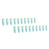 Mikinona 20pcs Matte Gradient Fake Nails Art Stickers Manicure Nail