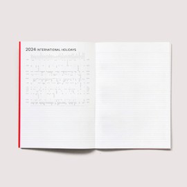 OD OCTÀGONDESIGN A4 Monthly Planner 2024 Red