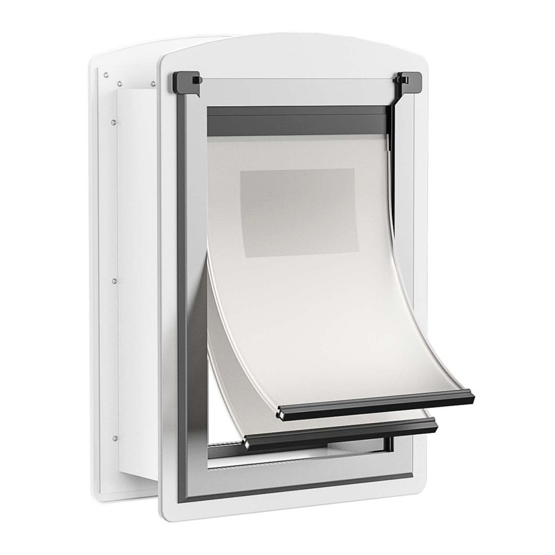 Cat Door for Wall, Energy Efficient Pet Door with Steel