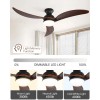 Sofucor Smart Solid Wood Ceiling Fan Phone/Voice/Re