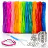 RAINFLOW Plastic Lanyard String Kit - Lanyard Making Kit,Plastic String