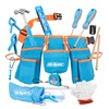 Hi-Spec 16-Piece Children’s Tool Kit with Child-Size Tool Belt, Genuine