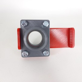 GENERISCH BlastGate DN75 Gate Valve Extraction System 75 mm Diameter with Manual Locking Valve for Extraction Workshop Made of Robust PLA