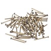sourcing map 80 Pcs Small Tiny Nails 1.2mmx20mm(DXL) Tiny Brass