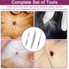 3PSC Tick Remover Tool Set, Professional Stainless Steel Tick Remover,