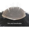 Sistema de reemplazo de cabello humano con base de encaje