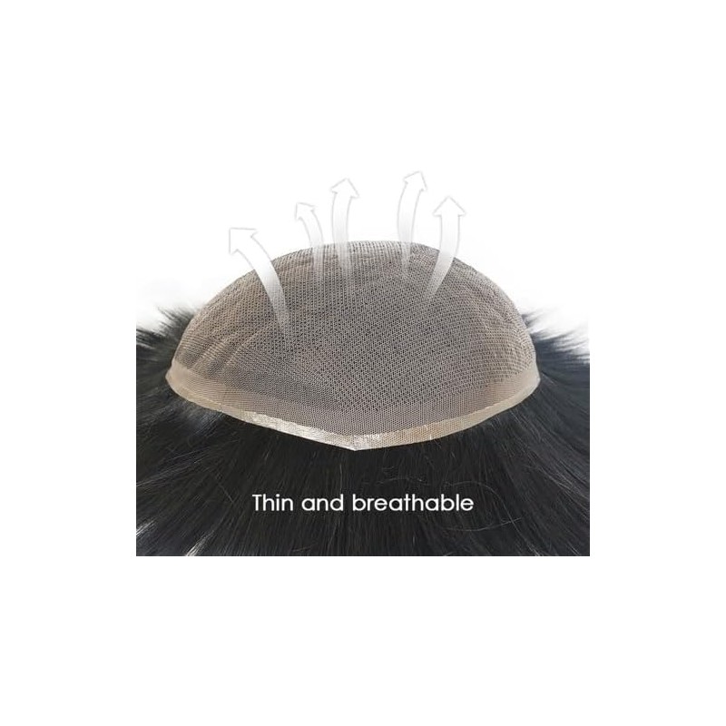 Sistema de reemplazo de cabello humano con base de encaje