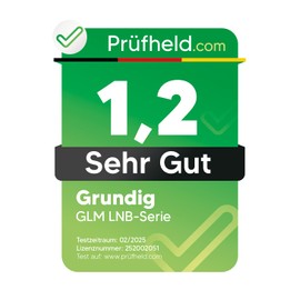 GSS Grundig Monoblock Single LNB Astra Hotbird for 1 Subscriber & 2 Satellites, 1x HD 4K LNC for Direct Connection (TV, Sat Receiver) LMB for Satellite Dish