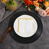 200 PCS Scalloped Cocktail Napkins with Gold Foil Edge Disposable