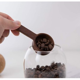 Coffee Spoons,CISHNOU Wooden Tablespoon Scoop Wooden Coffee Ground Spoon Measuring for Ground Beans or Tea Soup Cooking Mixing Stirrer Kitchen Tools Utensils