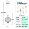 TLOLGT Modern Chrome Pendant Light Fixtures 8.3" Pendant Lighting for