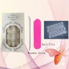 Press on Nails Short Square, White Artificial Acrylic Fake Nails,