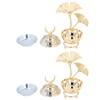 Candle Holder Arabian Star Moon Ginkgo Shape Metal Candle Holder