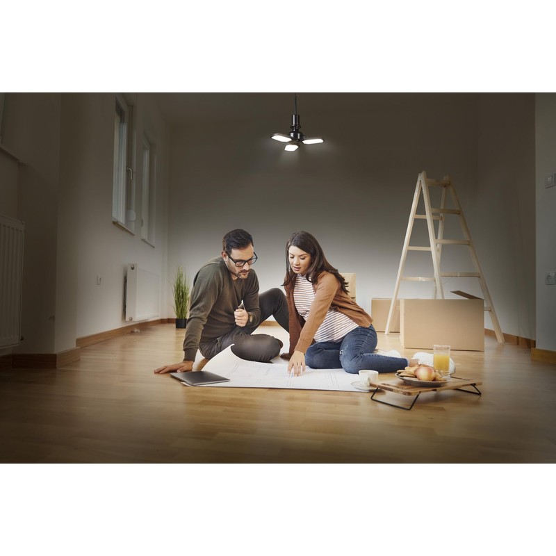 OSRAM Highbay Blade Black Aluminium Ceiling Light with Adjustable Blades