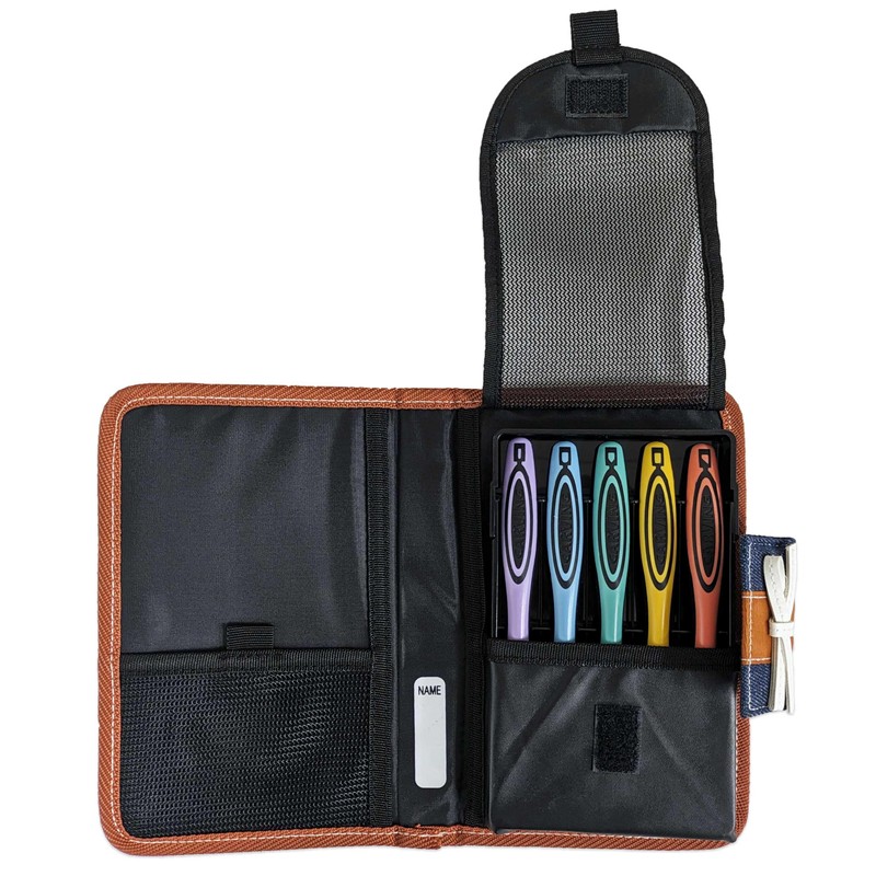 Chisel Set, Denim Line, 2-Way GRIP Chisel, Safety Guard Included,