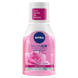 NIVEA Agua de Rosas Agua Micelar (100 ml) - Remueve Maquillaje a Prueba de Agua, Tonifica, Purifica, Limpia y Refresca la Piel sin Secarla - Ideal para Todo Tipo de Piel