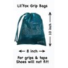 LIL'FOX 8" x 10" Drawstring Girls Grip Bag for Gymnastics