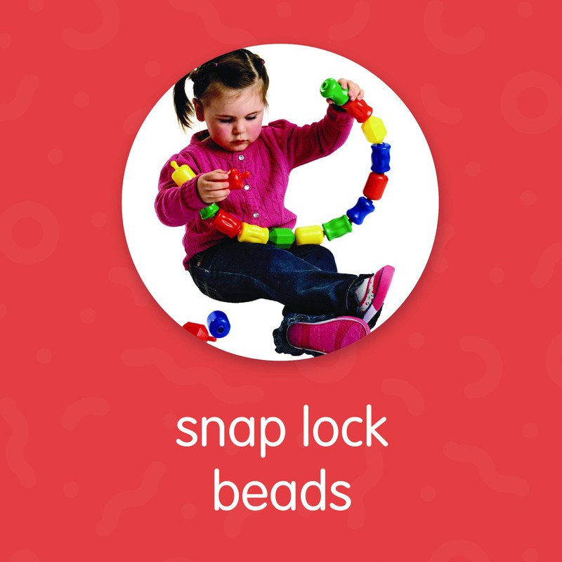 Excellerations Early STEM Toy, Connecting, Fun, Linking, Pop Beads for