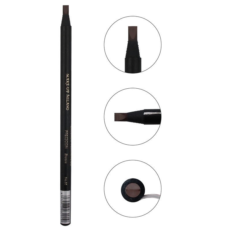 Pack of 6 Colourful Peel-Off Eyebrow Pencil with Brush Tattoo