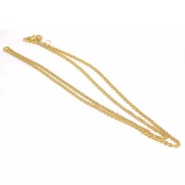 FindingKing 10X Gold Plated Eye Loupe 18mm Jewelers Diamond Magnifier Tool With Neck Chain