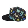 XYIYI Dinosaur Black Kids Baseball Caps Cotton Sun Hat Adjustable