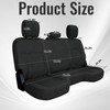 Fioqe Rear Heavy-Duty High-Density Composite Fabric Seat Covers for Dodge