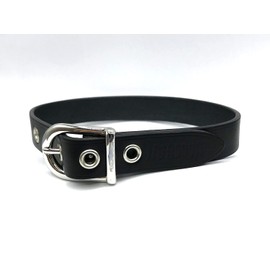 JAJABOON Leather Choker Unisex Color Variation Leather, Black