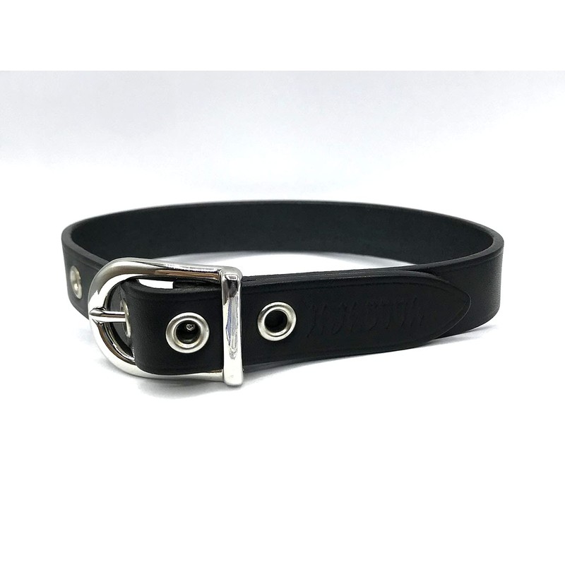 JAJABOON Leather Choker Unisex Color Variation Leather, Black
