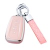 Flensent Key Fob Cover with Keychain for Toyota Highlander RAV4