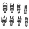8Pcs Wood Plug Drill Bit Cutter Carbon Steel Industrial Barrel