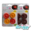 Ange Round Corner Protector Cover 4-Pack for Home Safety & Decor Safety Product Yellow-Orange 4-Pack 3ea