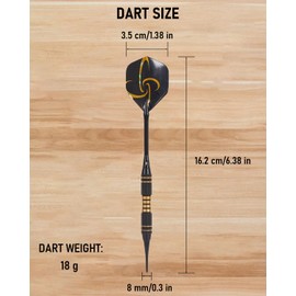 Yirinatek Precision Darts with Storage Box, 6 High-Quality Darts with Plastic Tip, Robust Darts Soft Darts for Electronic Dartboards, Dart Accessories