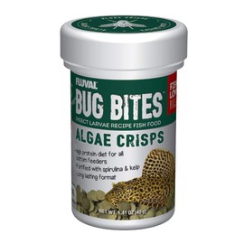 Fluval Bug Bites Algae Crisps for Bottom Feeders, Fish Food for Small to Medium Sized Fish