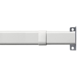 Graber Flat Lock-Seam Sash Rod (20 to 36-Inch Adjustable Width, White)